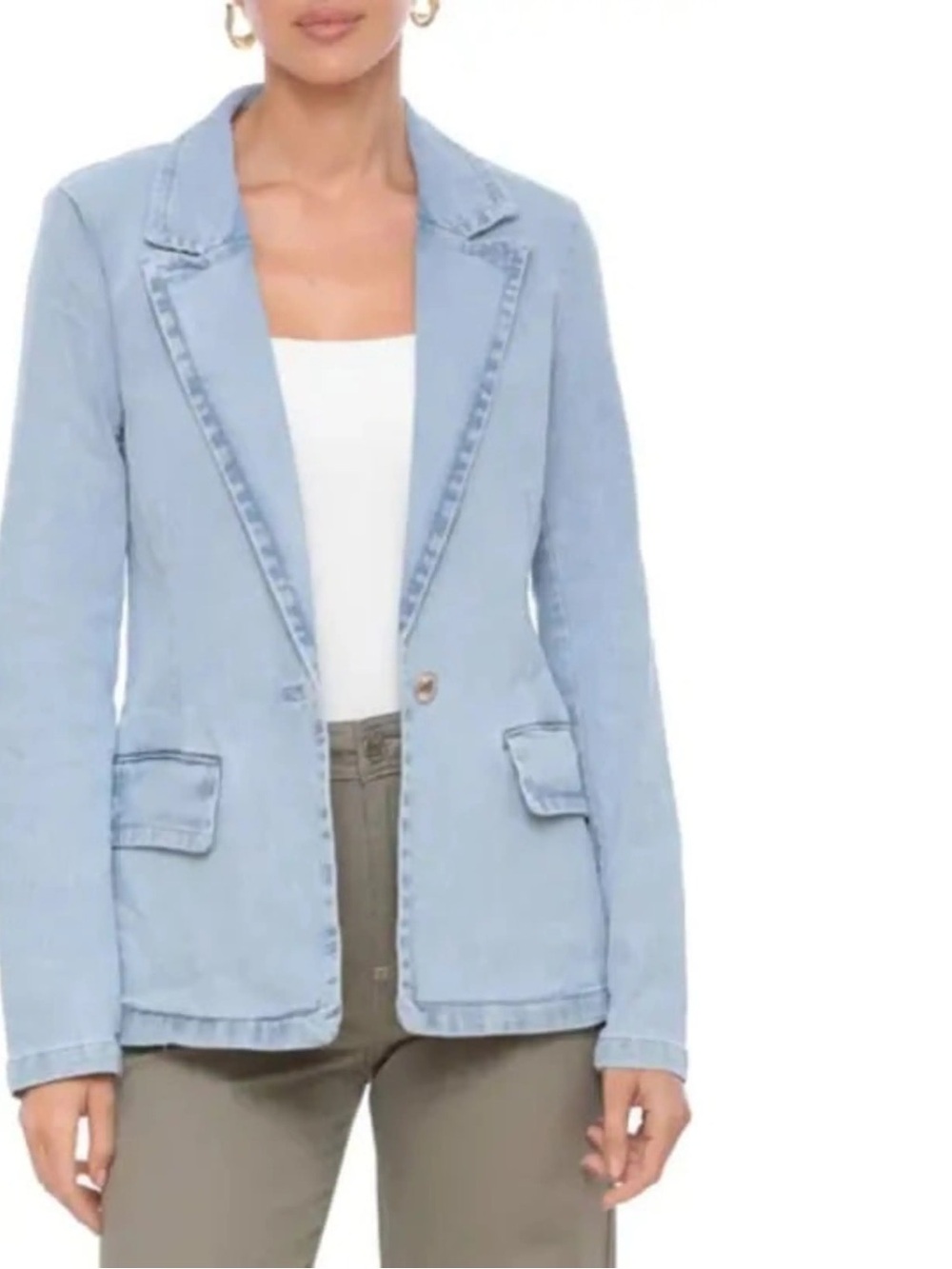 Bagatelle Light Blue Denim Blazer